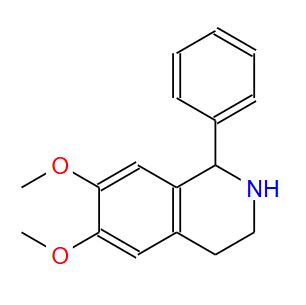 4118-36-9；6,7-二甲氧基-1-苯基-1,2,3,4-四氢异喹啉；6,7-dimethoxy-1-phenyl-1,2,3,4-tetrahydroisoquinoline