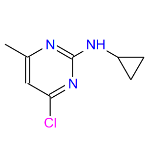 5734-73-6；4-氯-N-环丙基-6-甲基-2-嘧啶胺；(4-Chloro-6-methyl-pyrimidin-2-yl)-cyclopropyl-amine