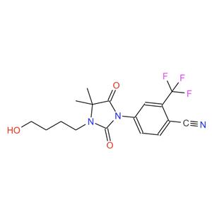154992-24-2，4-[3-(4-羟基丁基)-4,4-二甲基-2,5-二氧代-1-咪唑烷基]-2-(三氟甲基)苯腈 RU 58841