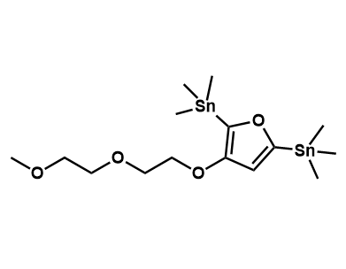 [3-(2-(2-(2-甲氧基乙氧基)乙氧基)乙氧基)呋喃-2,5-二基]双(三甲基锡烷)