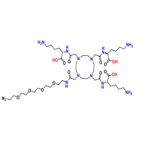 (N3-PEG4)-(DOTA)-3K，(叠氮-四聚乙二醇)-(大环配体DOTA)-3K