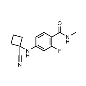 4-((1-氰基环丁基)氨基)-2-氟-N-甲基苯甲酰胺；915087-26-2