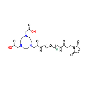 NOTA-CONH-PEG23-NH-CO-CH2-CH2-Mal，NOTA-酰胺-PEG23-酰胺-C2-马来酰亚胺