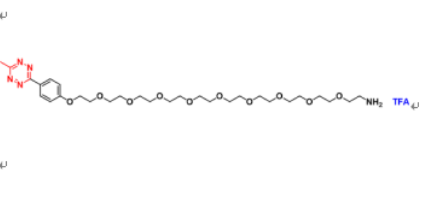 Tetrazine-PEG10-amine TFA，四嗪-十聚乙二醇-氨基三氟乙酸盐