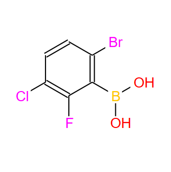 1451392-87-2;6-溴-3-氯-2-氟苯硼酸;6-Bromo-3-chloro-2-fluorophenylboronic acid