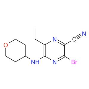 2043019-98-1，3-溴-6-乙基-5-（四氢吡喃-4-基氨基）吡嗪-2-甲腈