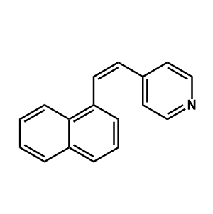 顺式-1-(1-萘基)-2-(4'-吡啶基)乙烯