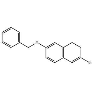 722536-73-4、7-苄氧基-3-溴-1,2-二氢萘 英文名称：7-(benzyloxy)-3-broMo-1,2-dihydronaphthalene
