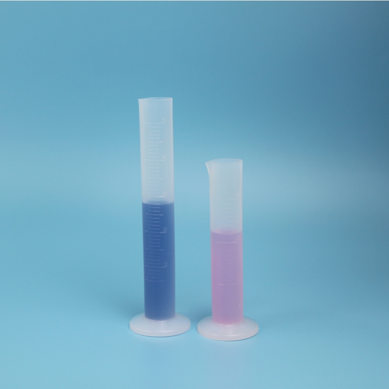 聚四氟乙烯透明PFA量筒100ml耐酸碱金属离子低无污染新能源实验室用