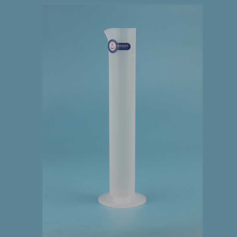 聚四氟乙烯透明PFA量筒100ml耐酸碱金属离子低无污染新能源实验室用