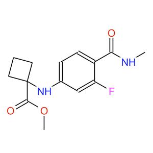 2227589-23-1、1-((3-氟-4-(甲基氨基甲酰基)苯基)氨基)环丁烷羧酸甲酯 