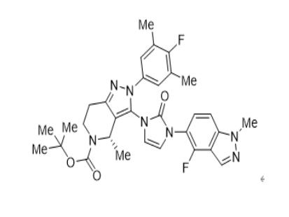 (4S)-2-(4-氟-3,5-二甲基苯基)-3-[3-(4-氟-1-甲基吲唑-5-基)-2-氧代咪唑-1-基]-4-甲基-6,7-二氢-4H-吡唑并[4,3-C]吡啶-5-羧酸叔丁酯
