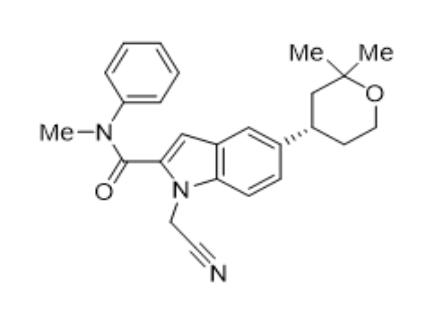 1-氰甲基-N-甲基-N-苯基-5-[(4S)-四氢-2,2-二甲基-吡喃-4-基]-1H-吲哚-2-甲酰胺 