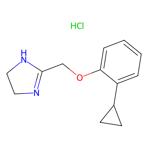 aladdin 阿拉丁 C287643 2-(2-环丙基苯氧基甲基)咪唑啉盐酸盐 40600-13-3 ≥98%