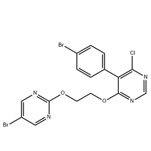 1642873-05-9、5-(4-溴苯基)-4-(2-[(5-溴嘧啶-2-基)氧基]乙氧基)-6-氯嘧啶 
