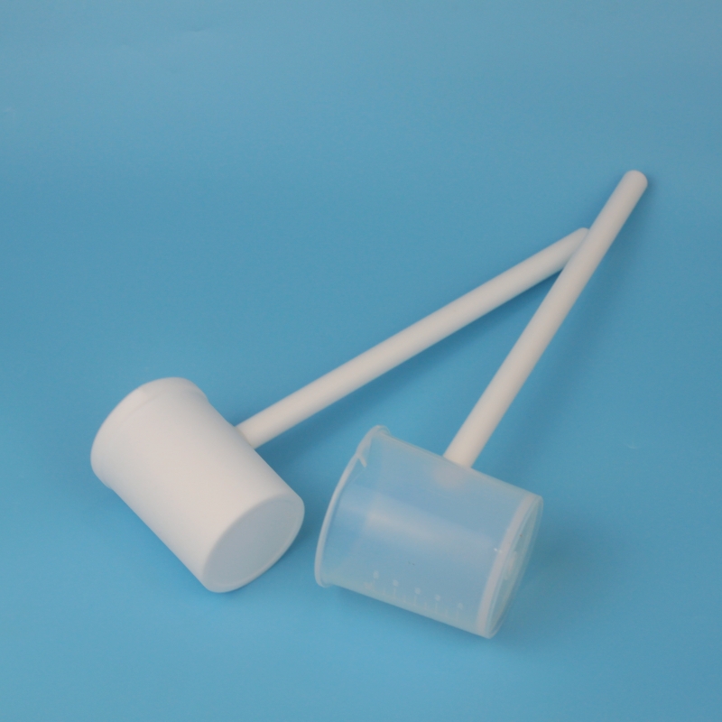 特氟龙PFA取样勺50ml带手柄耐强酸碱取样转移高纯化学试剂