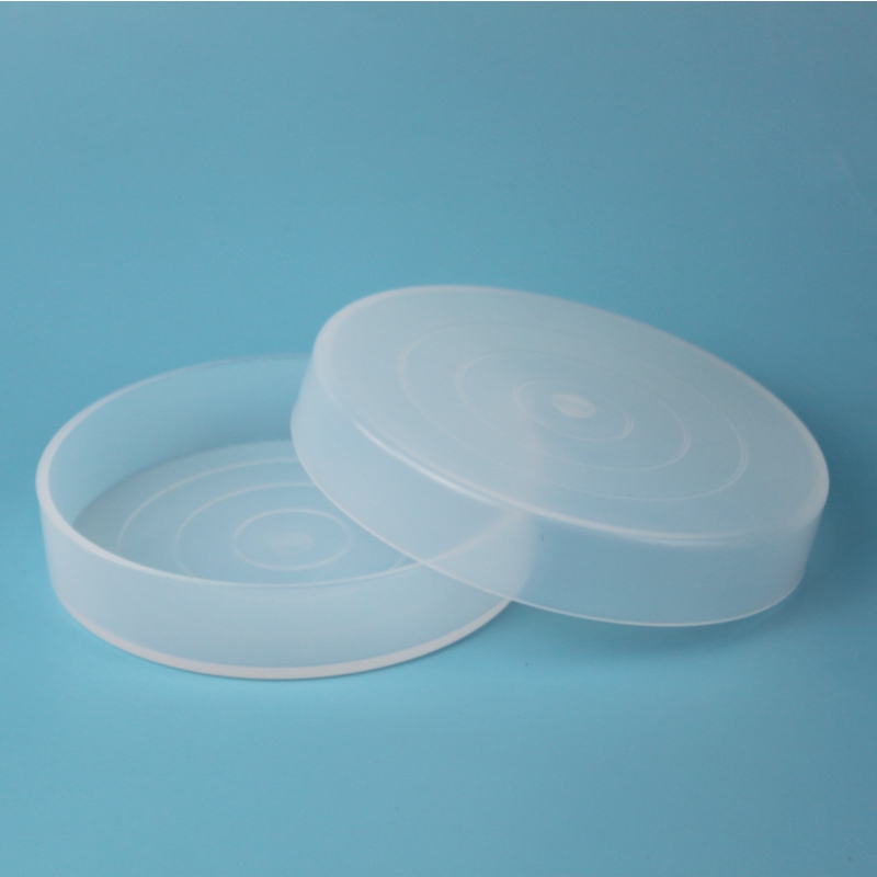 PFA晶圆盒体+盖子底80mm盖89mm特氟龙盒子耐腐蚀存储清洗半导体晶圆