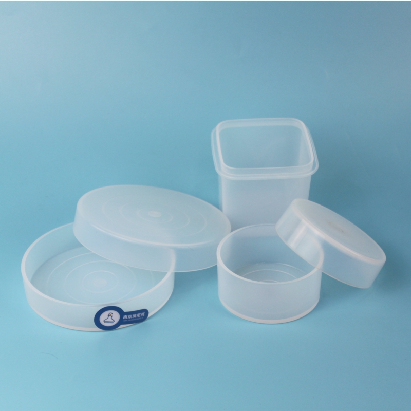 PFA晶圆盒体+盖子底80mm盖89mm特氟龙盒子耐腐蚀存储清洗半导体晶圆