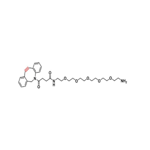 DBCO-PEG5-amine，DBCO-PEG5-NH2，二苯并环辛炔-五聚乙二醇-氨基