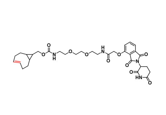 沙利度胺-O-酰胺-二聚乙二醇-反式环辛烯，Thalidomide-O-amido-PEG2-trans-cyclooctene