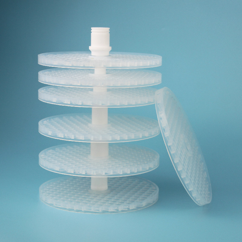 PFA清洗罐4L带清洗支架配套清洗特氟龙beake耐腐蚀本底值低