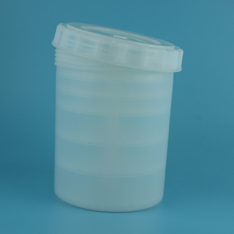 PFA清洗罐4L带清洗支架配套清洗特氟龙beake耐腐蚀本底值低