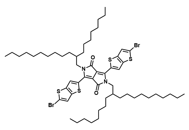 3,6-双(2-溴噻吩并[3,2-b]噻吩-5-基)-2,5-双(2-辛基十二烷基)吡咯并[3,4-c]吡咯-1,4(2H,5H)-二酮