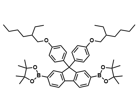 2,2'-(9,9-双(4-((2-乙基己基)氧基)苯基)-9H-芴-2,7-二基)双(4,4,5,5-四甲基-1,3,2-二氧杂硼杂环戊烷)