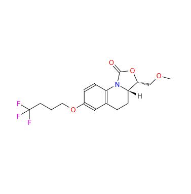 1H-Oxazolo[3,4-a]quinolin-1-one, 3,3a,4,5-tetrahydro-3-(methoxymethyl)-7-(4,4,4-trifluorobutoxy)-, (3S,3aS)-