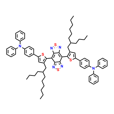 4,4'-苯并[1,2-c:4,5-c']双[1,2,5]噻二唑-4,8-二基二-5,2-[3-(2-丁基辛基)噻吩]-二基)双[N,N-双[4-苯并]苯胺