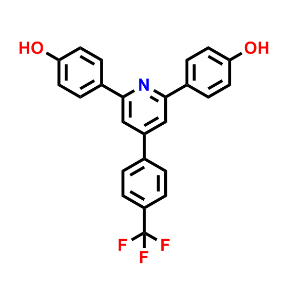 4,4'-[4-(4-(三氟甲基)苯基)吡啶-2,6-二基]双苯酚
