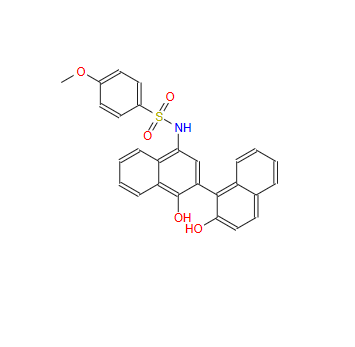 N-(1′,2-dihydroxy[1,2′-binaphthalen]-4′-yl)-4-methoxy-benzenesulfonamide