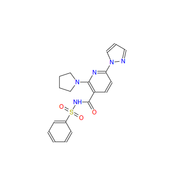 N-(phenylsulfonyl)-6-(1H-pyrazol-1-yl)-2-(pyrrolidin-1-yl)nicotinamide