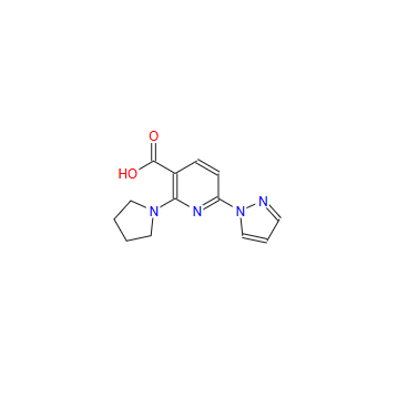 6-(1H-pyrazol-1-yl)-2-(pyrrolidin-1-yl)nicotinic acid