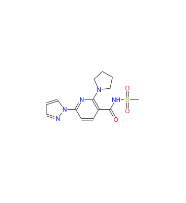 N-(methylsulfonyl)-6-(1H-pyrazol-1-yl)-2-(pyrrolidin-1-yl)nicotinamide