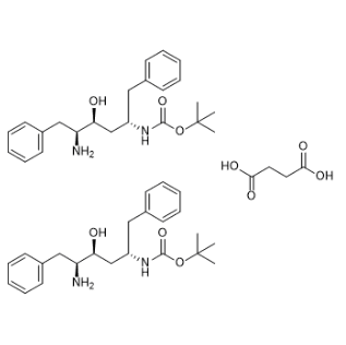 (2S,3S,5S)-2-氨基-3-羟基-5-(叔丁氧羰基)氨基-1,6-二苯基半琥珀酸盐；183388-64-9