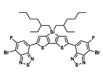 7,7'-(4,4-双(2-乙基己基)-4H-硅杂[3,2-b:4,5-b']二噻吩-2,6-二基)双(4-溴-5-氟苯并[c][1,2,5]噻二唑)