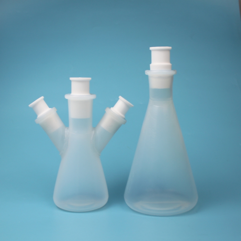 PFA锥形瓶100ml250ml三角烧瓶耐氢氟酸耐高温反应瓶