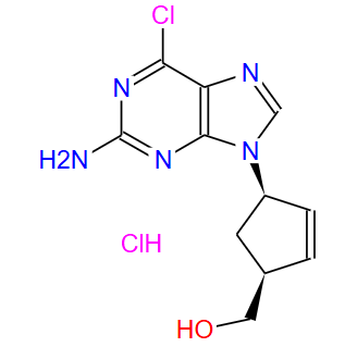 ((1S,4R)-4-(2-氨基-6-氯-9H-嘌呤-9-基)环戊-2-烯-1-基)甲醇盐酸盐；172015-79-1