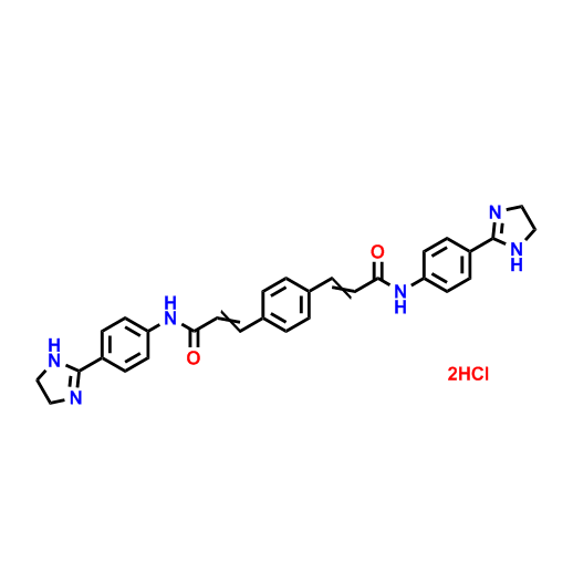 4′,4′′-双-2-咪唑啉-2-基 对苯二丙烯酰苯胺二盐酸盐