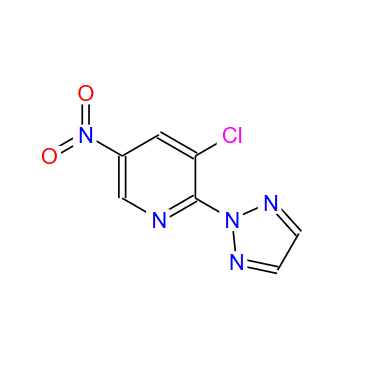 3-chloro-5-nitro-2-(2H-1,2,3-triazol-2-yl)pyridine