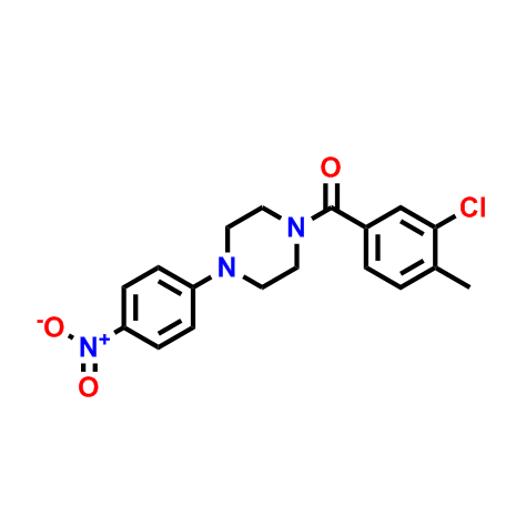 (3-氯-4-甲基苯基)(4-(4-硝基苯基)哌嗪-1-基)甲酮