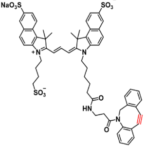trisulfo-Cy3.5-DBCO，三磺酸-CY3.5-二苯并环辛炔