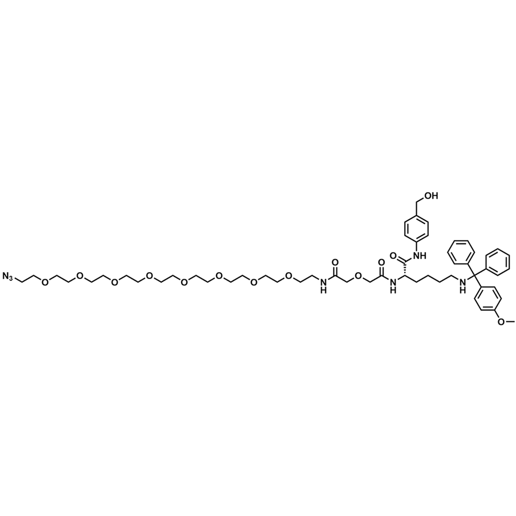 (2S)-2-[(32-叠氮基-1,5-二氧代-3,9,12,15,18,21,24,27,30-壬氧基-6-氮杂三嗪-1-基)氨基]-N-[4-(羟甲基)苯基]-6-[[(4-甲氧基苯基)二苯甲基]氨基]己酰胺