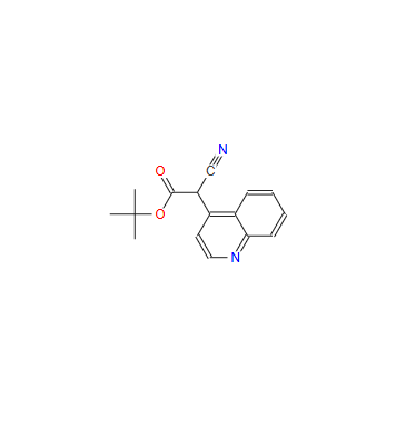 tert-butyl 2-cyano-2-(quinolin-4-yl)acetate