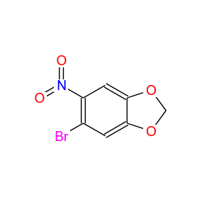 5-溴-6-硝基-1,3-苯并二氧戊环   5-Bromo-6-nitrobenzo(1,3)dioxol  7748-58-5