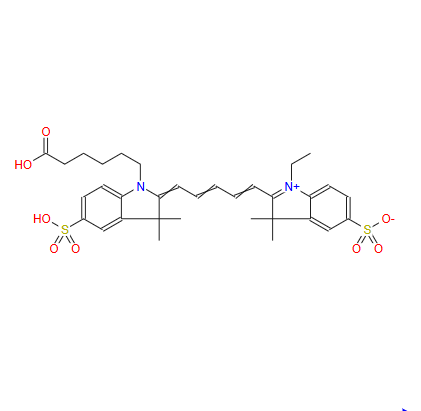 磺酸基-Cy5羧酸