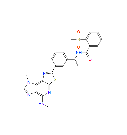 (R)-N-(1-(3-(8-Methyl-5-(methylamino)-8H-imidazo[4,5-d]thiazolo[5,4-b]pyridin-2-yl)phenyl)ethy