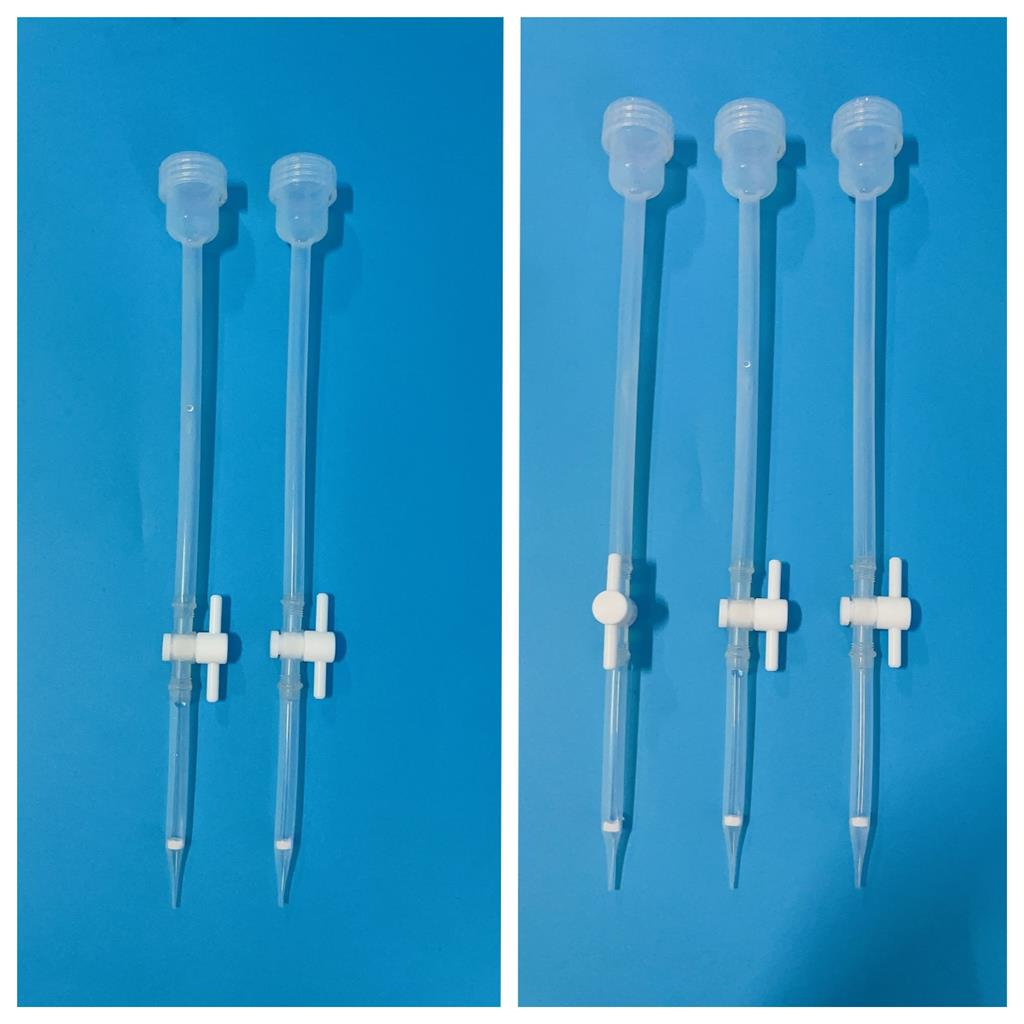 PFA微柱15ml30ml特氟龙离子交换柱一体成型无残留无金属污染可加控制阀