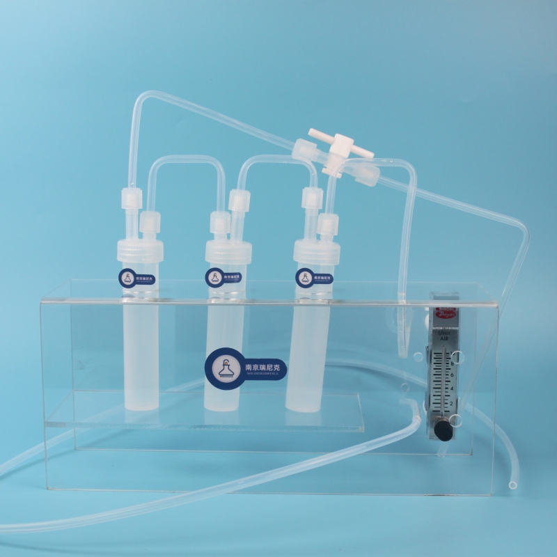 PFA吸收装置60ml吸收瓶串联冲击瓶带1/4接头半导体电子特气用